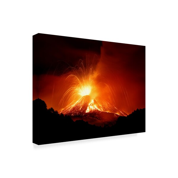 Nicolo Parasole 'Monte Etna' Canvas Art,14x19